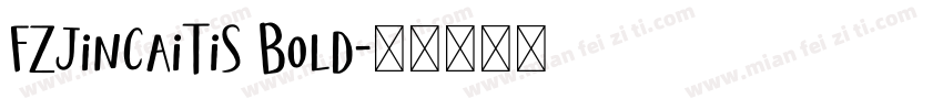 FZJinCaiTiS Bold字体转换